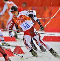 Japan's Nagai competes in Nordic combined cross country