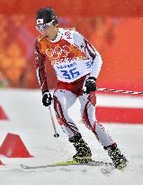 Japan's Y. Watabe competes in Nordic combined cross country