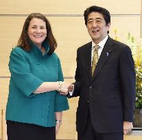 U.S. Rep. DeGette talks with Japan PM Abe