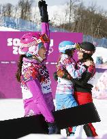 Japan's Takeuchi wins silver in women's parallel giant slalom