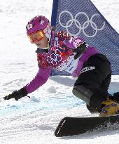 Japan's Takeuchi wins silver in women's parallel giant slalom