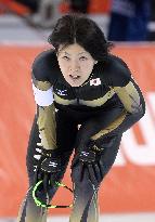 Japan's Hozumi 13th in women's 5,000m speed skating