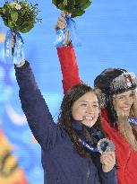 Japan's Takeuchi wins silver in women's snowboard giant slalom