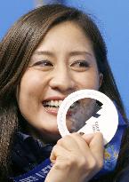 Japan's Takeuchi shows her silver for women's snowboard giant slalom
