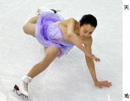 Japan's Asada in women's short program in Sochi