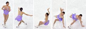 Japan's Asada in women's short program in Sochi