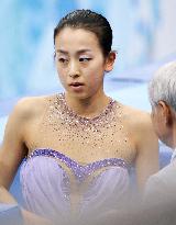 Japan's Asada in women's short program in Sochi