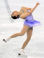 Japan's Asada in women's short program in Sochi