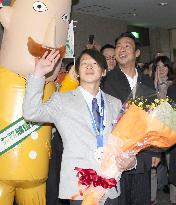 Hirano receives Niigata Pref. award for Sochi silver medal