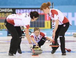 Canada plays Sweden in women's curling gold medal game