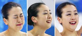 Asada's facial expressions after free program at Sochi