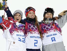 Women's ski halfpipe medalists