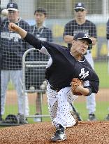 Yankees' Tanaka at spring training camp