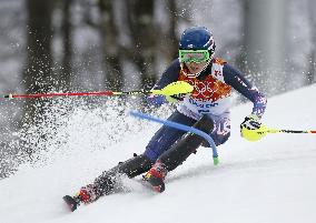 U.S. skier Shiffrin races in women's skiing slalom