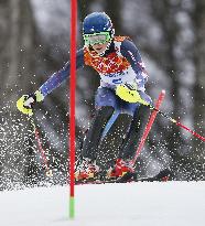 U.S. skier Shiffrin competes in women's slalom