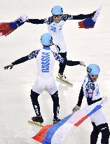 Russia wins gold in men's 5,000m short track relay