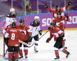 Canada advances to gold medal game in men's ice hockey