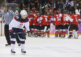 U.S. loses to Canada in men's ice hockey