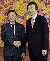China's Liu, S. Korea's Yun meet over N. Korea issues