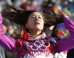Japan's Takeuchi ends women's snowboard slalom prelim
