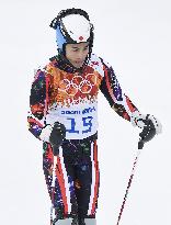Japan's Yuasa ends 1st run in men's skiing slalom in Sochi