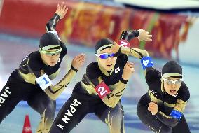 Japan 4th in women's speed skating team pursuit
