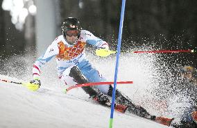 Austria's Matt wins gold in men's skiing slalom in Sochi