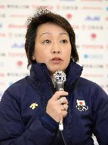 Japan Olympic team chief Hashimoto meets press