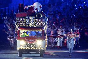 Circus caravan at Closing Ceremony for Sochi Olympics