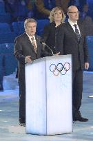 IOC head Bach addresses Closing Ceremony for Sochi Olympics