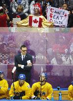 Canada supporters at ice hockey final at Sochi