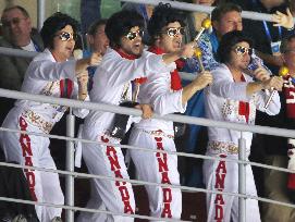 Canada supporters at ice hockey final at Sochi