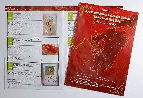 Japanese farmers create brochure for trade fair in HK
