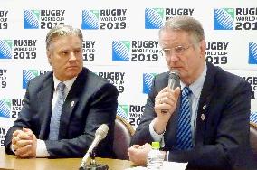 IRB leaders meet press ahead of 2019 Rugby World Cup in Japan