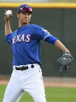 Darvish in spring training camp