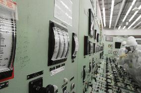 Scribbled water levels, times at Fukushima control room