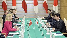 Japan, Denmark prime ministers