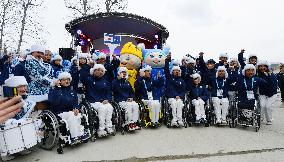 Japan's Paralympics squad arrives at Sochi athletes' village