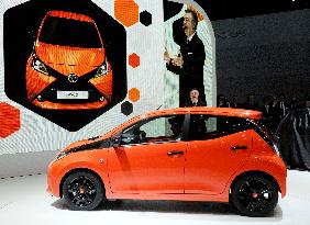 Toyota unveils new Aygo small car at Geneva auto show