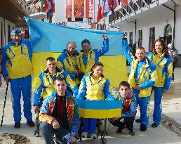 Ukrainian Paralympians at Sochi athletes' village