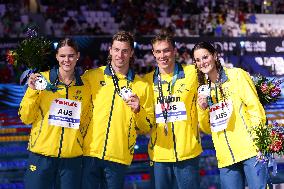 (SP)HUNGARY-BUDAPEST-FINA WORLD CHAMPIONSHIPS-SWIMMING-MIXED 4X100M MEDLEY RELAY