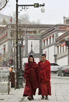 Surveillance camera installed at Tibetan temple