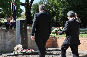 Memorial service for WWII Japanese internees in Australia