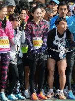 Miki Ando runs in Nagoya Women's Marathon