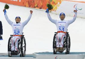 Japanese duo Kano, Morii on podium for men's super-G sitting ski