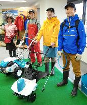 Japanese firms unveil fashionable farm work clothing