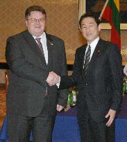 Lithuanian foreign minister in Japan