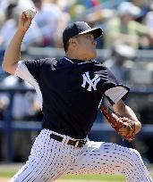 Yankees' Tanaka in preseason game