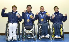 Japan's Paralympics medalists at Sochi