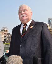 Walesa in Hiroshima